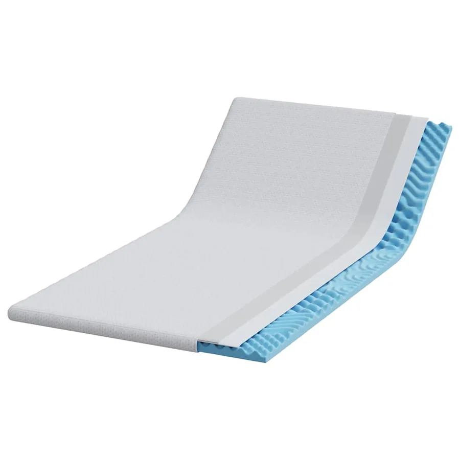 Surmatelas Blanc 100 x 200 cm Tissu Jacquard - 3