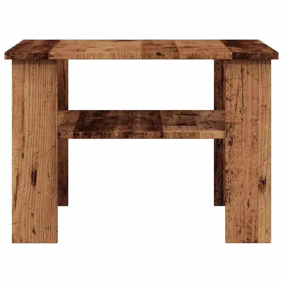 Table basse vieux bois 60x60x42 cm bois d'ingénierie - 5