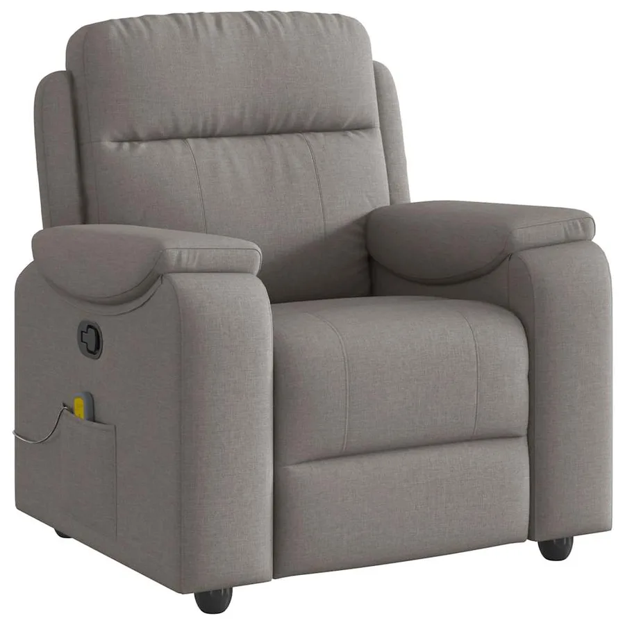 Fauteuil de massage inclinable Taupe Tissu - 2