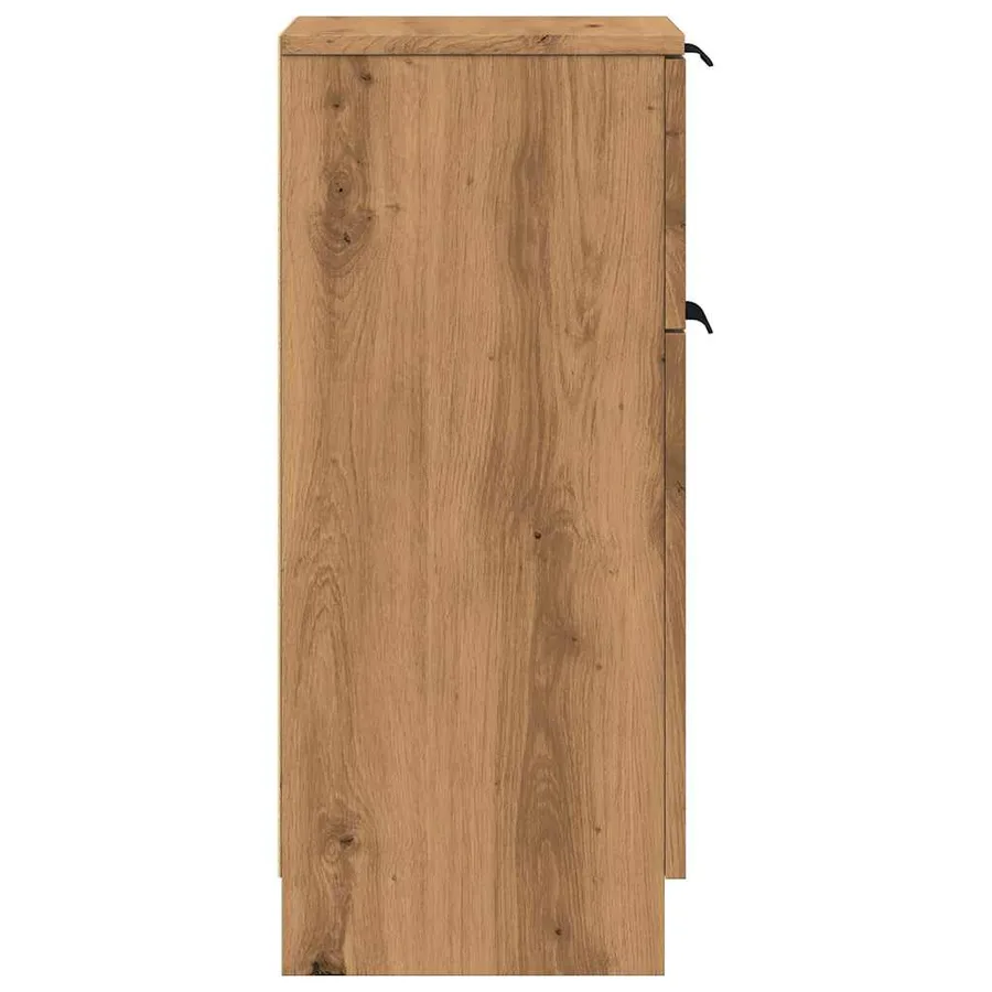 Buffets 2 pcs chêne artisanal 30x30x70 cm bois d'ingénierie - 6