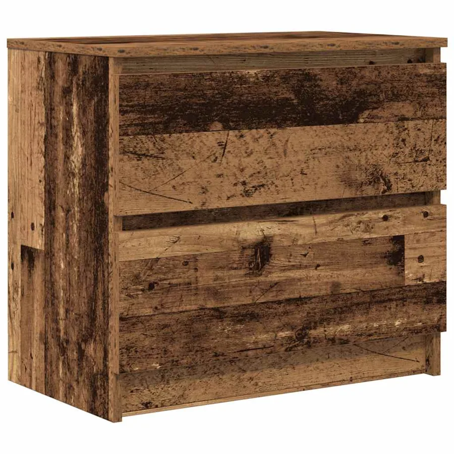 Meuble TV vieux bois 60x35x54 cm bois d'ingénierie - 2