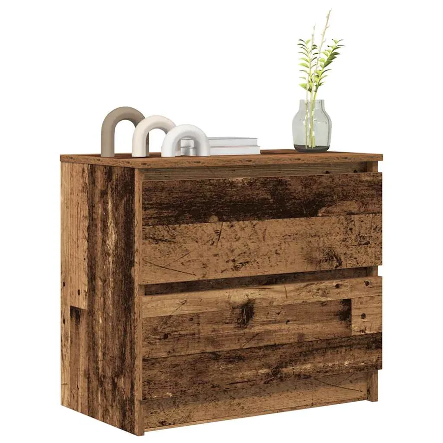 Meuble TV vieux bois 60x35x54 cm bois d'ingénierie - 4
