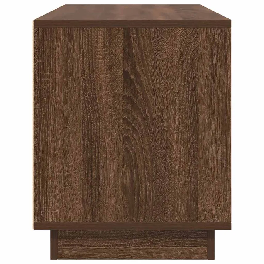 Meuble TV avec lumières LED chêne marron 100x41x50 cm - 8