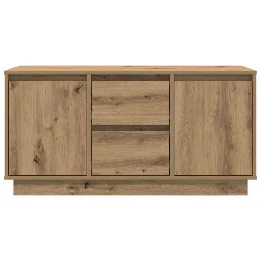 Meuble TV avec éclairages LED chêne artisanal 100x41x50 cm - 7