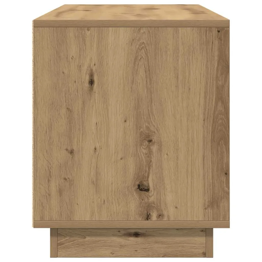 Meuble TV avec éclairages LED chêne artisanal 100x41x50 cm - 8