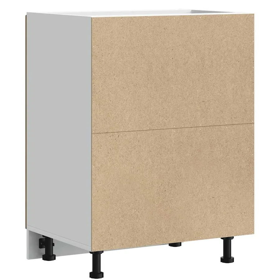 Meuble de base de lavabo Lucca vieux bois bois d'ingénierie - 7