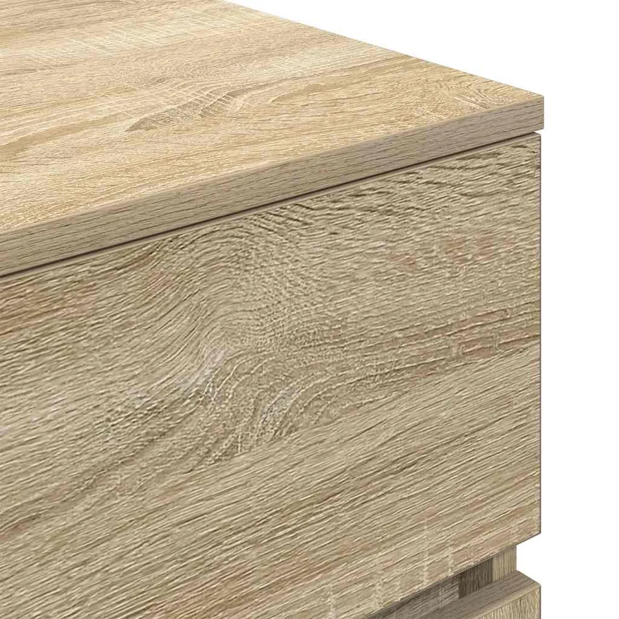 Tables de chevet 2 pcs chêne sonoma 39x35x65 cm bois ingénierie - 11