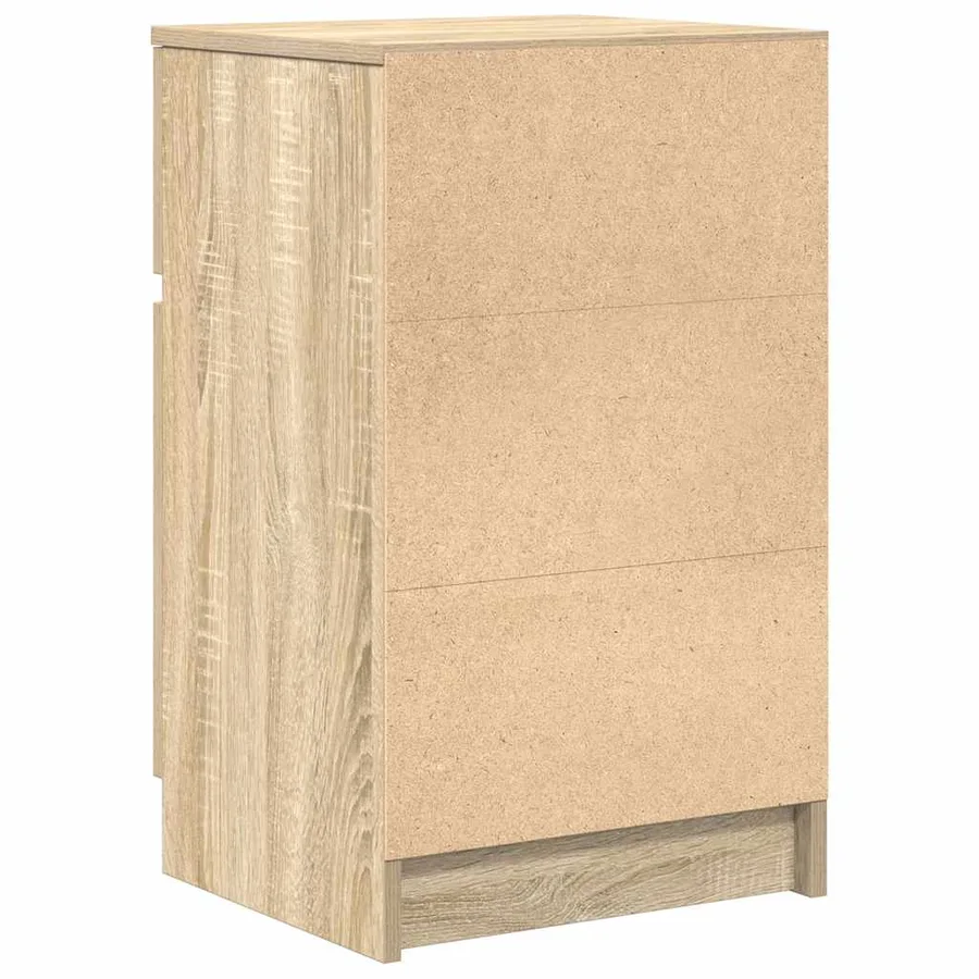 Tables de chevet 2 pcs chêne sonoma 39x35x65 cm bois ingénierie - 9