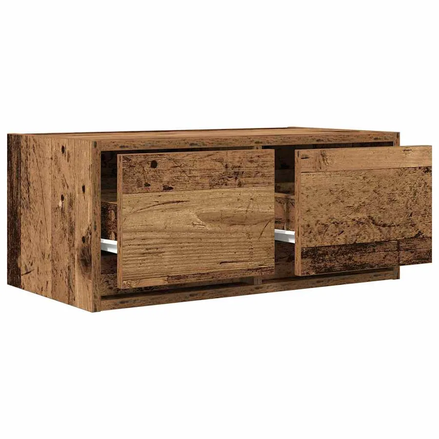 Meuble TV vieux bois 60x31x25,5 cm bois d'ingénierie - 4