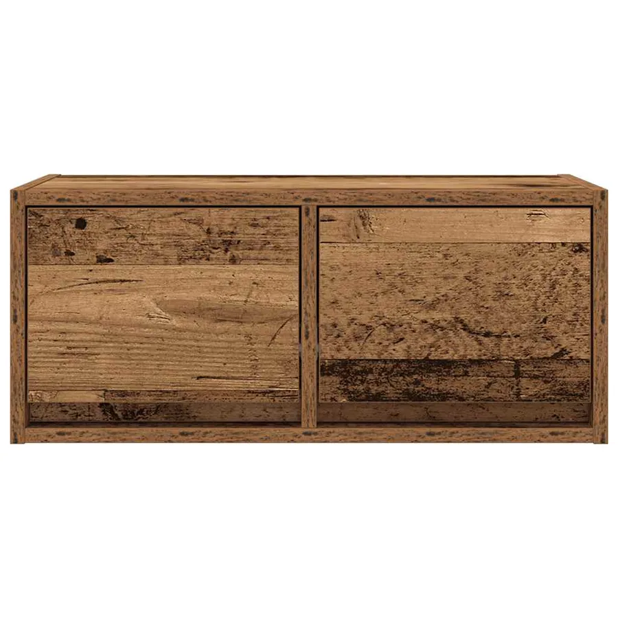 Meuble TV vieux bois 60x31x25,5 cm bois d'ingénierie - 5