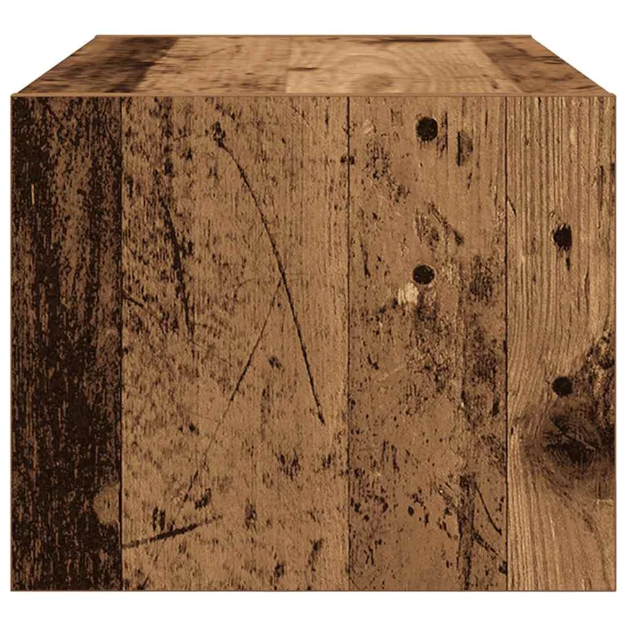 Meuble TV vieux bois 60x31x25,5 cm bois d'ingénierie - 7