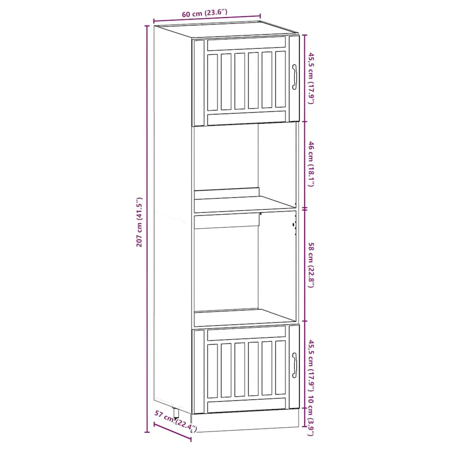 Ensemble d'armoires de cuisine 7 pcs Kalmar bois d'ingénierie - 10