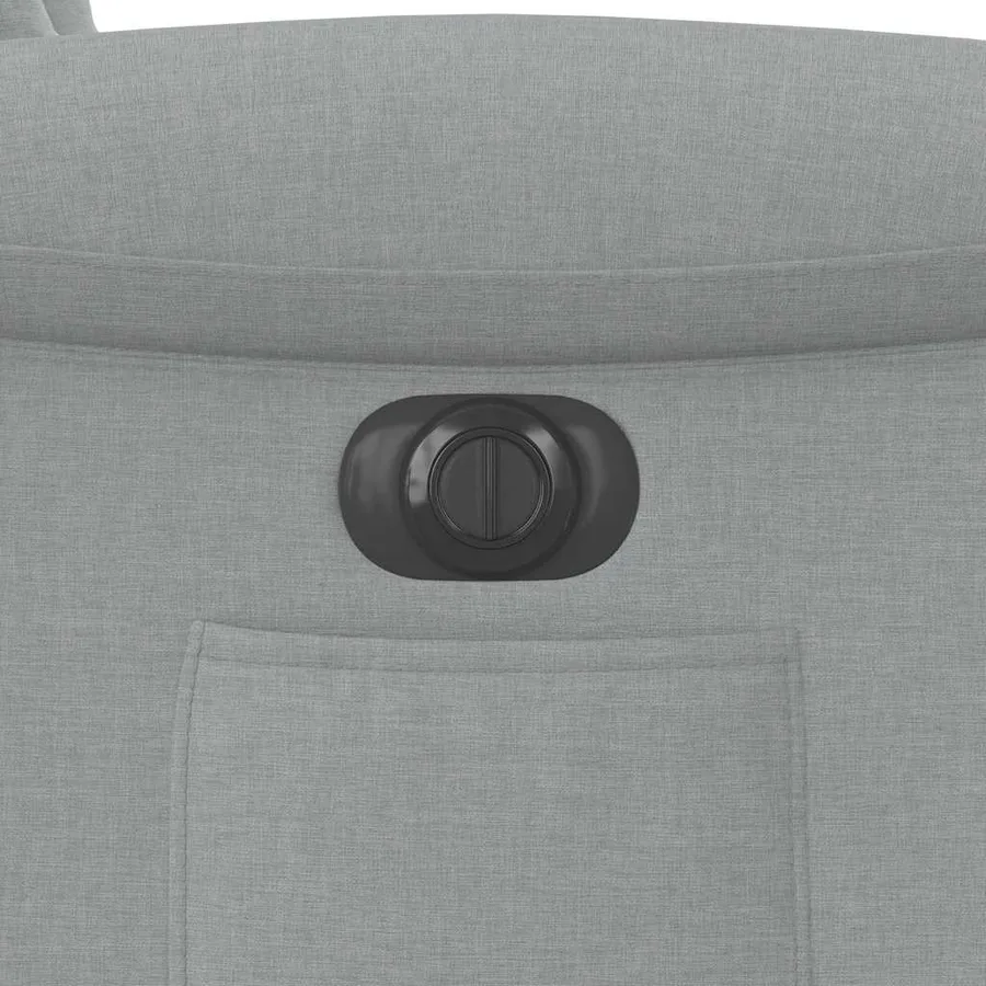Fauteuil inclinable électrique gris clair tissu - 13