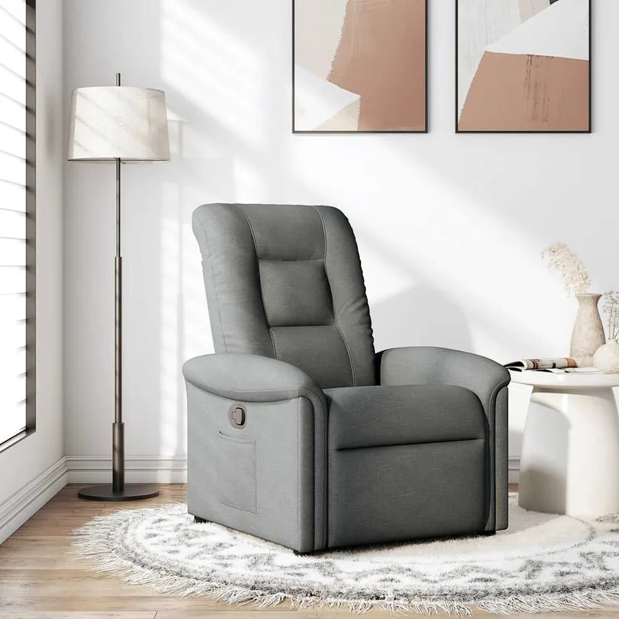 Fauteuil inclinable Gris foncé Tissu