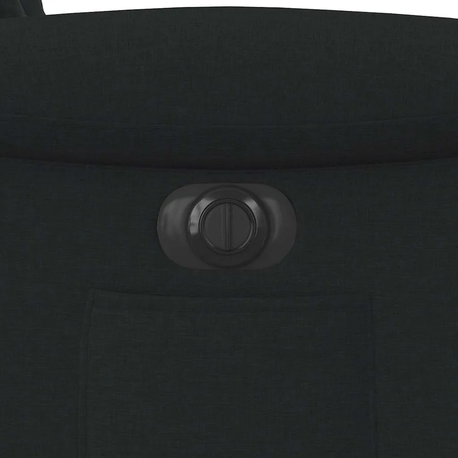 Fauteuil inclinable électrique noir tissu - 14