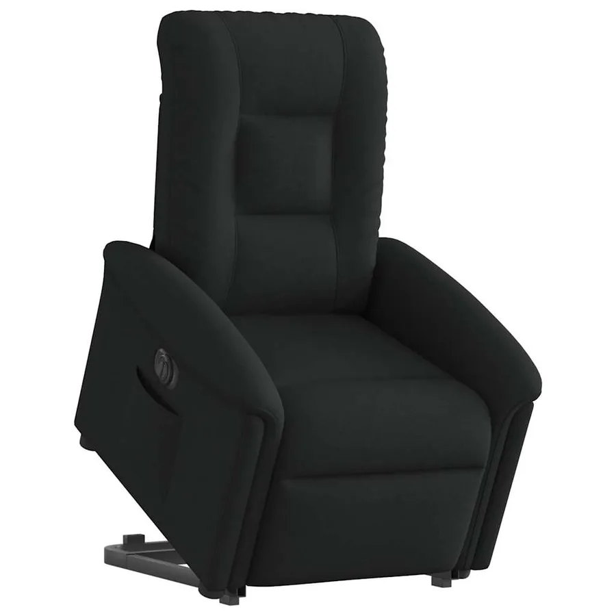 Fauteuil inclinable électrique noir tissu - 2