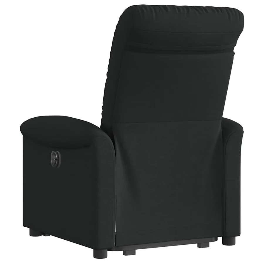 Fauteuil inclinable électrique noir tissu - 7