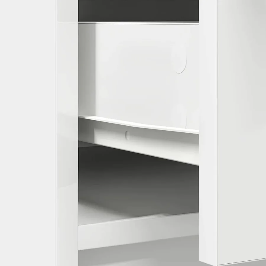 Buffet avec tiroirs et portes blanc 70,5x34x74,5 cm - 11