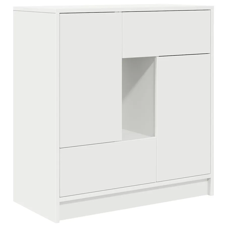 Buffet avec tiroirs et portes blanc 70,5x34x74,5 cm - 2