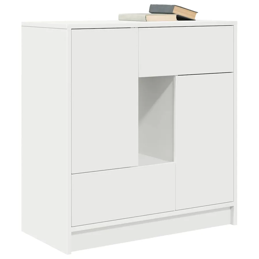 Buffet avec tiroirs et portes blanc 70,5x34x74,5 cm - 4