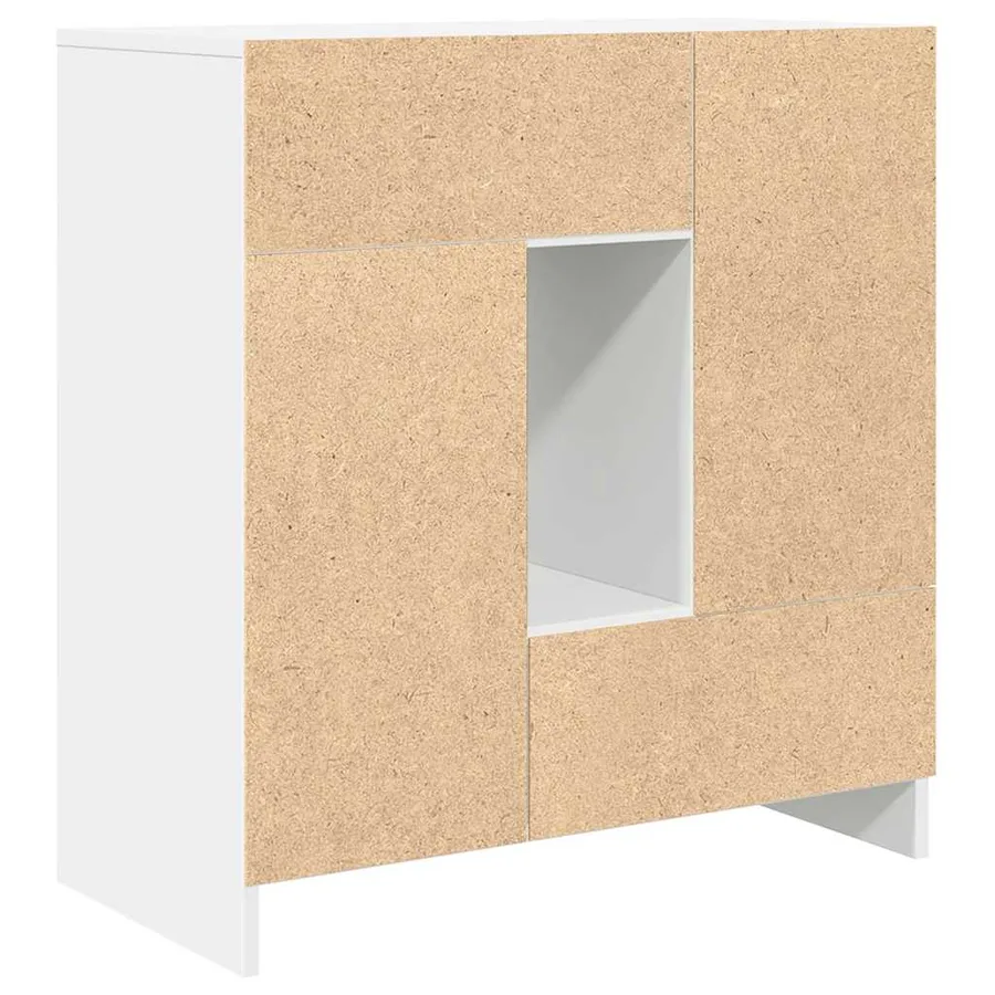 Buffet avec tiroirs et portes blanc 70,5x34x74,5 cm - 8