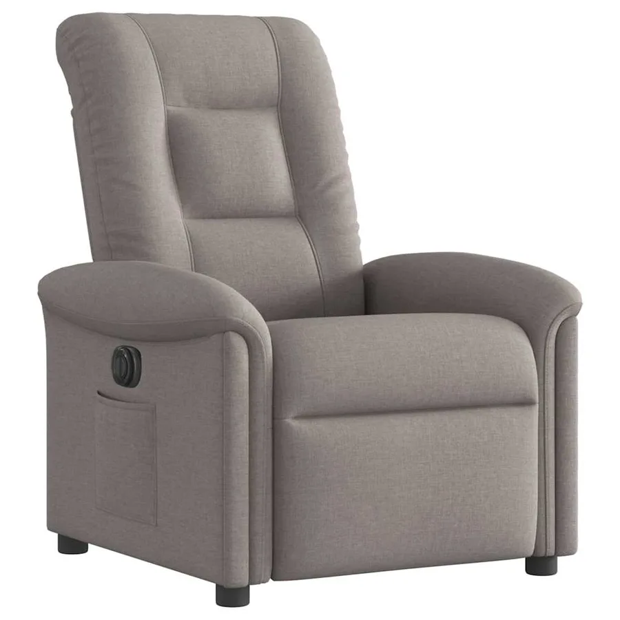 Fauteuil inclinable électrique Taupe Tissu - 4