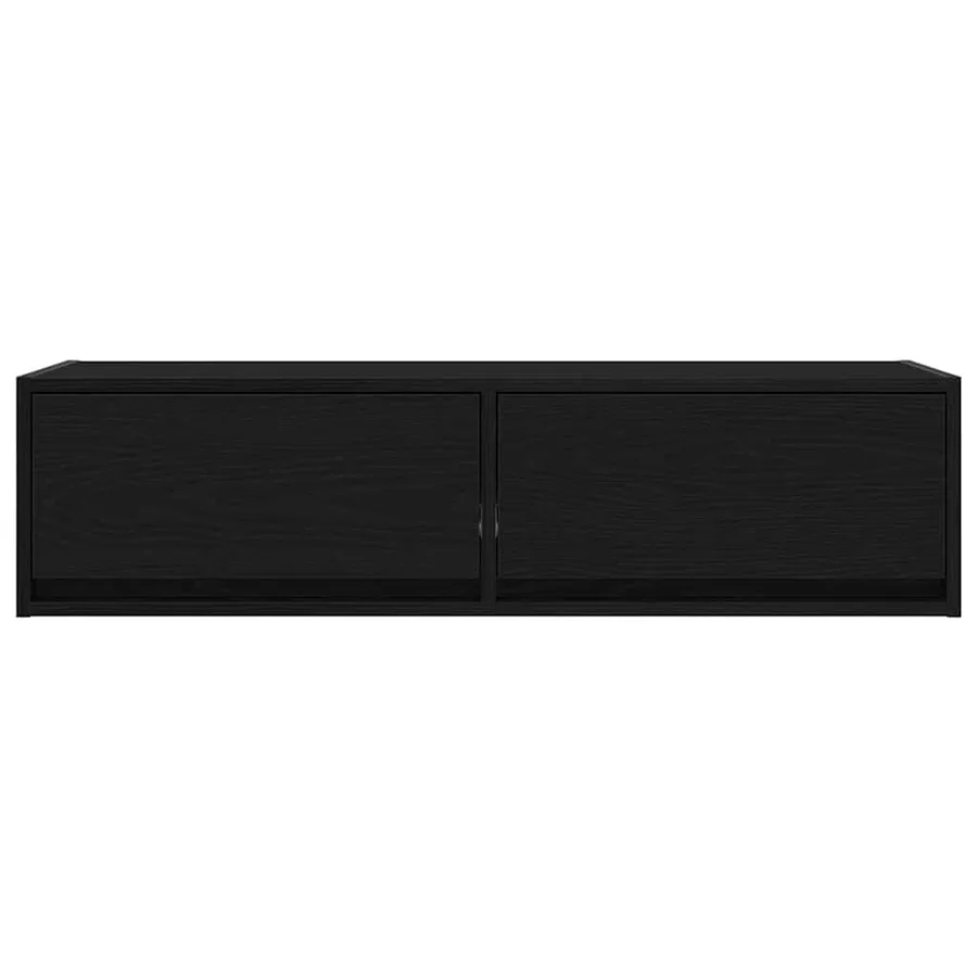 Meuble TV Chêne noir 100 x 31 x 25,5 cm Bois d'ingénierie - 7