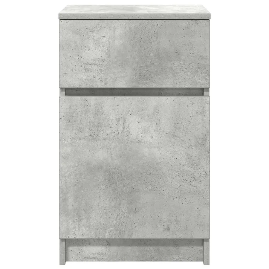 Tables de chevet 2 pcs gris béton 39x35x65 cm bois ingénierie - 7
