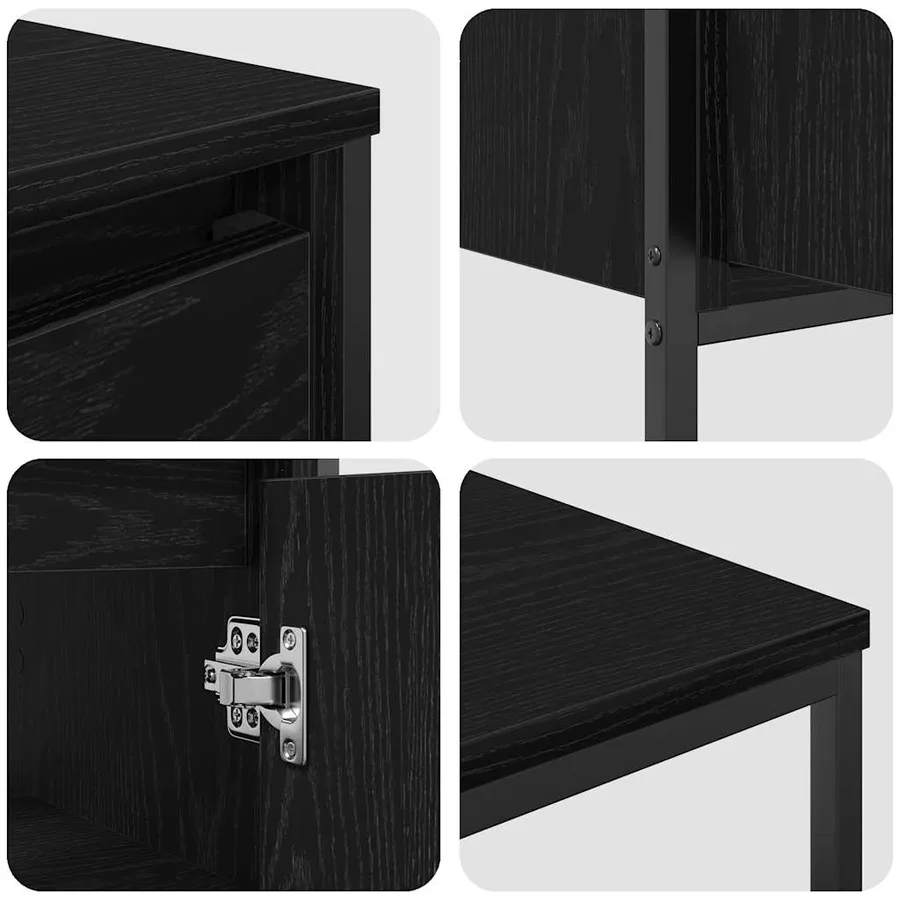 Ensemble de mobilier de salle de bain 3 pcs Chêne noir - 7