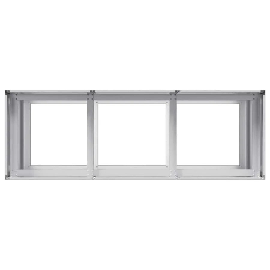 Jardinière 120x40x80 cm acier galvanisé - 5
