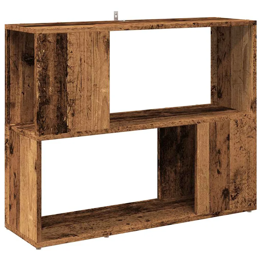Bibliothèque/Séparateur de pièce vieux bois 80x24x63 cm - 2
