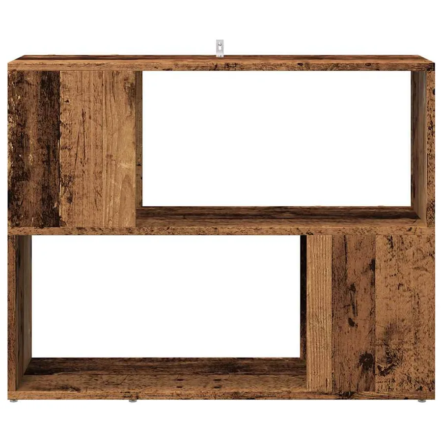 Bibliothèque/Séparateur de pièce vieux bois 80x24x63 cm - 4