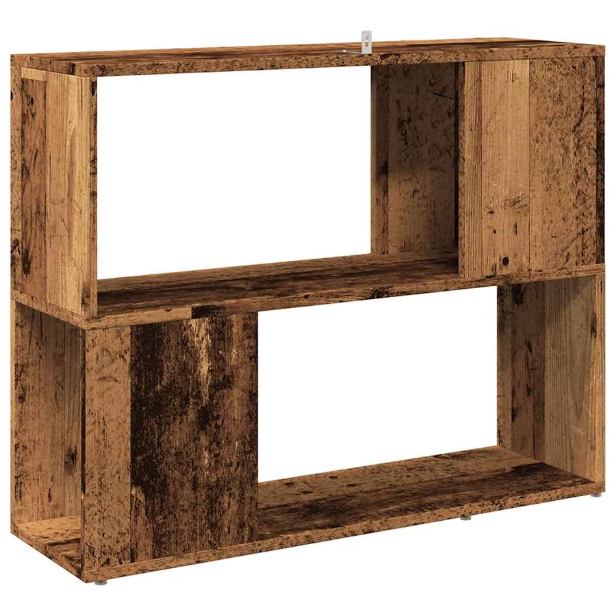 Bibliothèque/Séparateur de pièce vieux bois 80x24x63 cm - 6