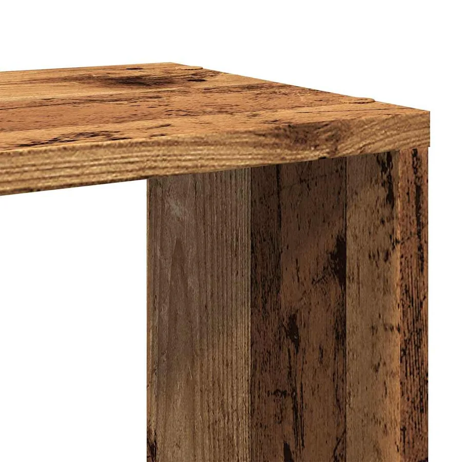 Bibliothèque/Séparateur de pièce vieux bois 80x24x63 cm - 7