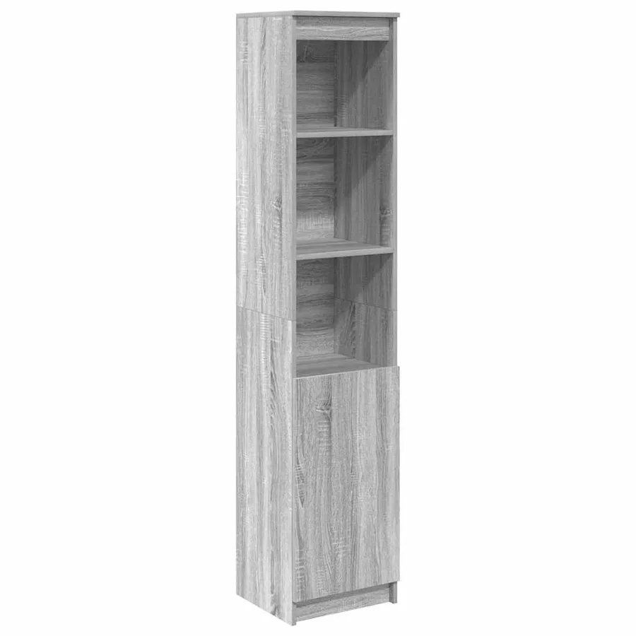 Buffet sonoma gris 37,5x35x180 cm bois d'ingénierie - 2