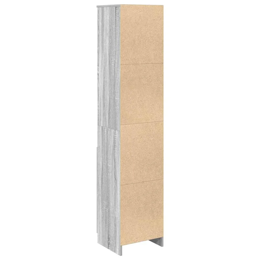 Buffet sonoma gris 37,5x35x180 cm bois d'ingénierie - 7
