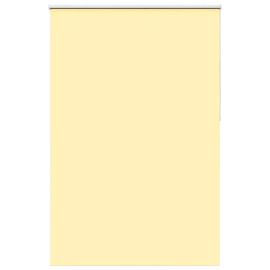 Store enrouleur occultant jaune largeur du tissu 161,6 cm