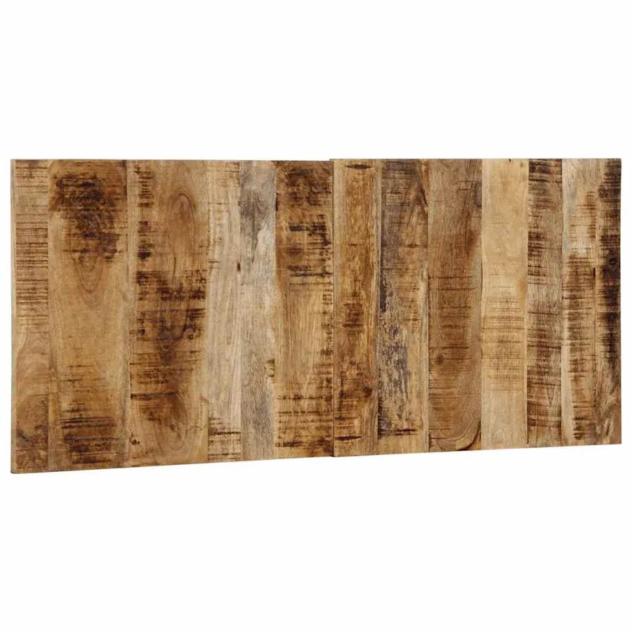 Tête de lit 120 cm bois de manguier brut massif - 4