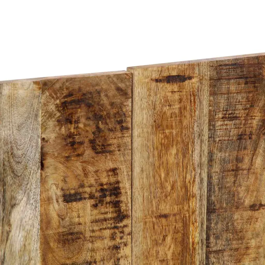 Tête de lit 120 cm bois de manguier brut massif - 7