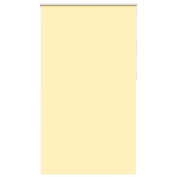 Store enrouleur occultant jaune largeur du tissu 126,6 cm