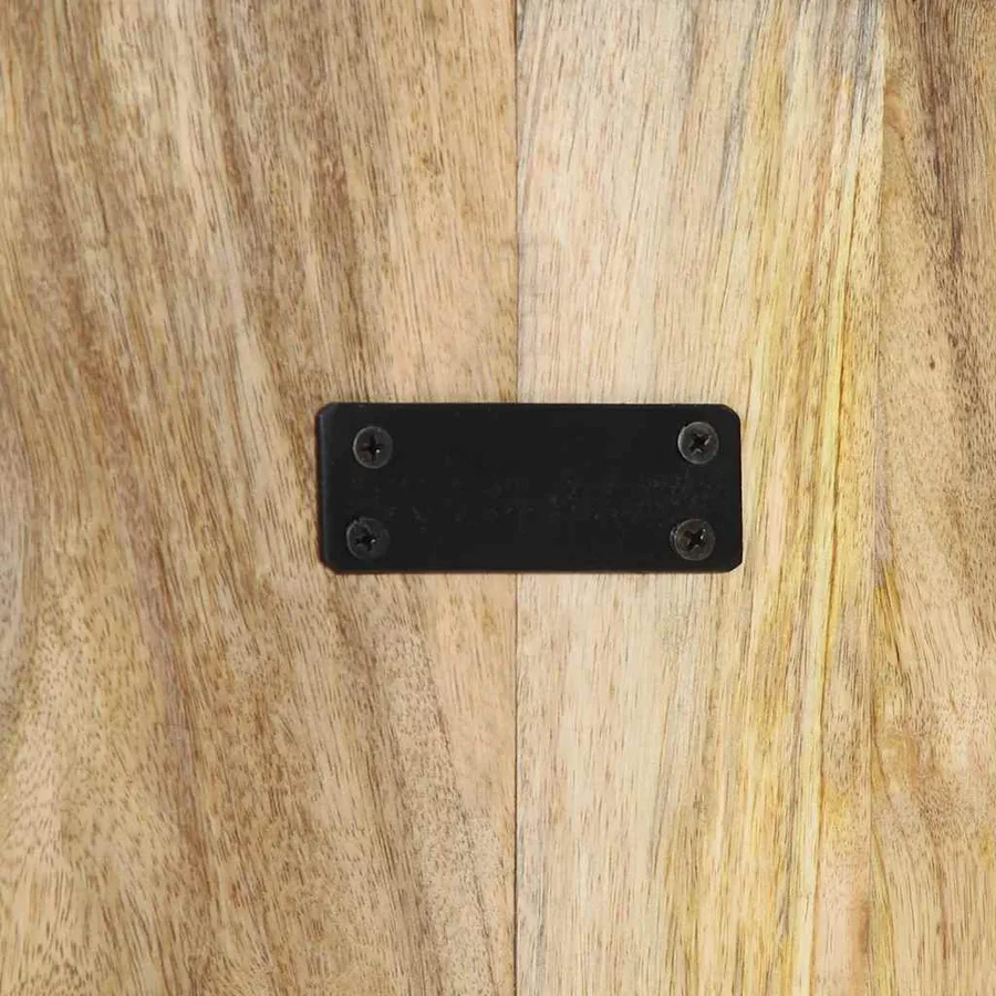 Tête de lit 180 cm bois de manguier brut massif - 9