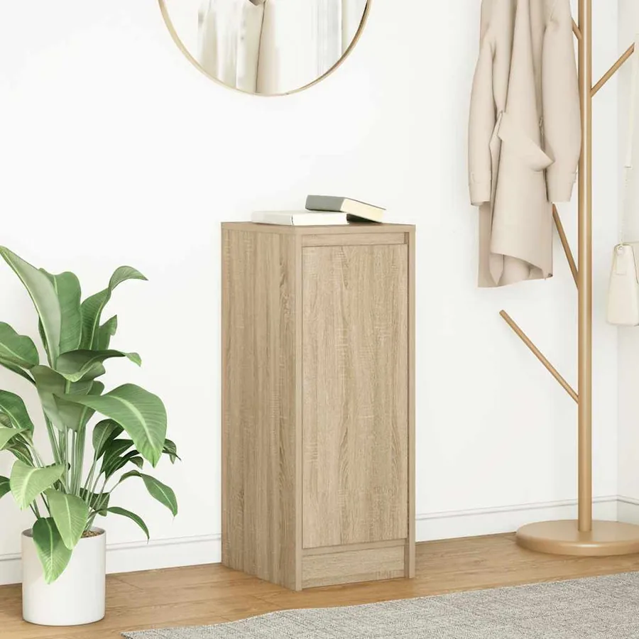 Buffet chêne sonoma 29,5x34x76 cm bois d'ingénierie