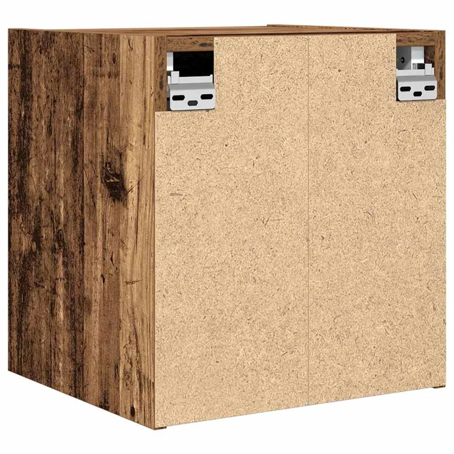 Table de chevet murale vieux bois 38x34x40 cm - 8