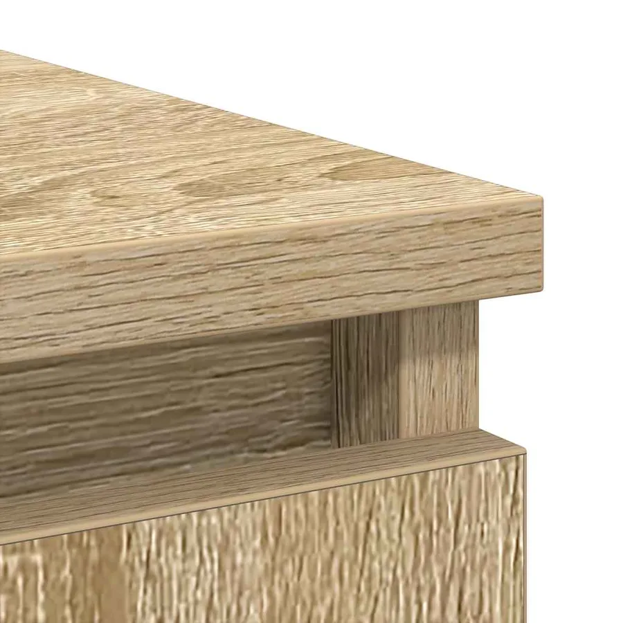 Buffet avec tiroir chêne sonoma 71x35x65 cm bois d'ingénierie - 10