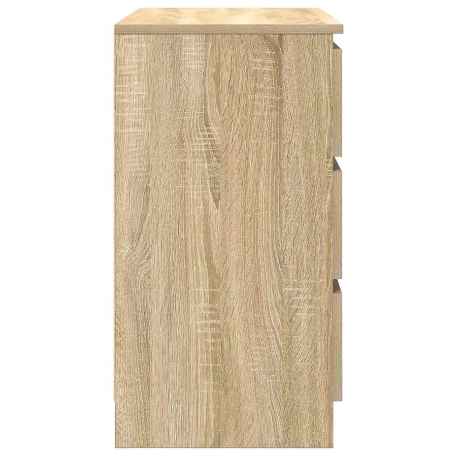 Buffet avec tiroir chêne sonoma 71x35x65 cm bois d'ingénierie - 7