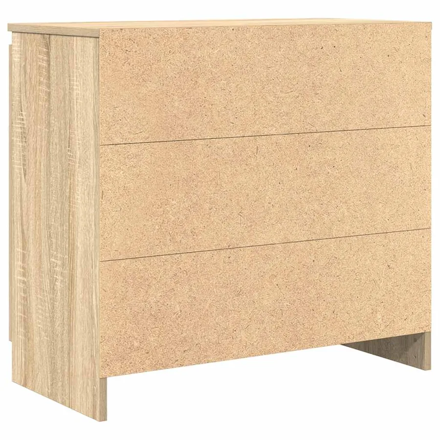 Buffet avec tiroir chêne sonoma 71x35x65 cm bois d'ingénierie - 8