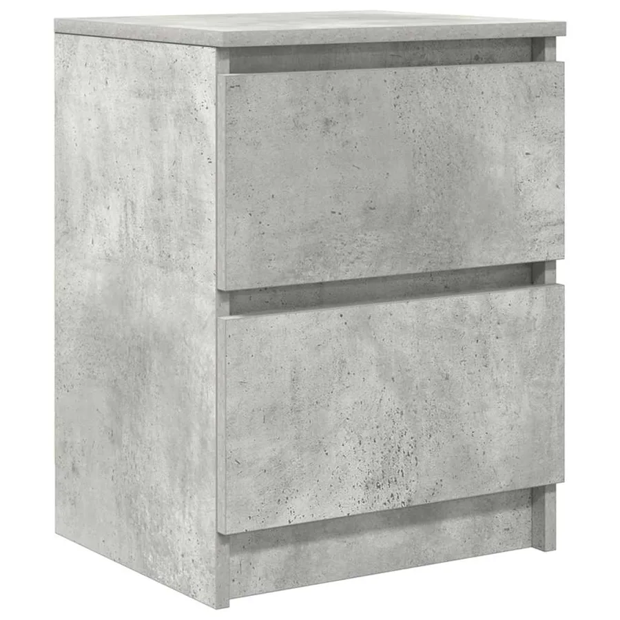 Meuble TV gris béton 40x35x54 cm bois d'ingénierie - 2