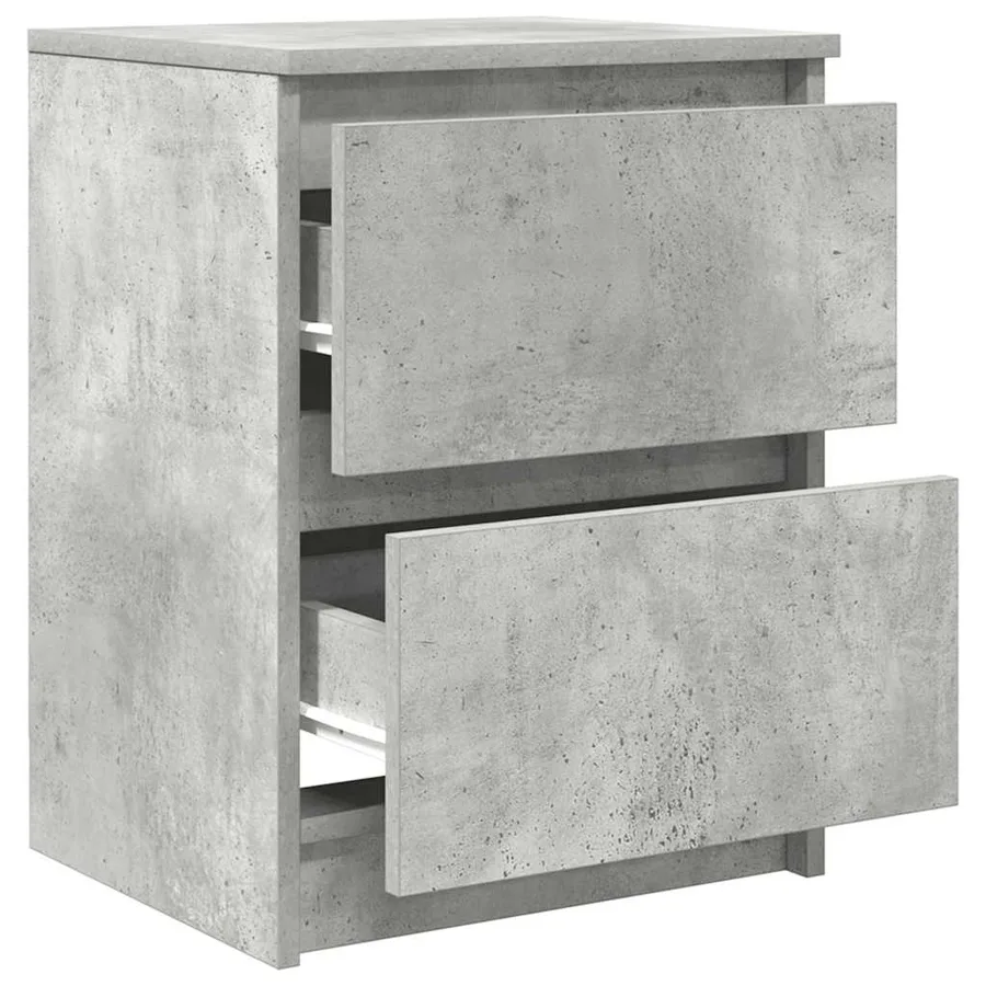 Meuble TV gris béton 40x35x54 cm bois d'ingénierie - 5