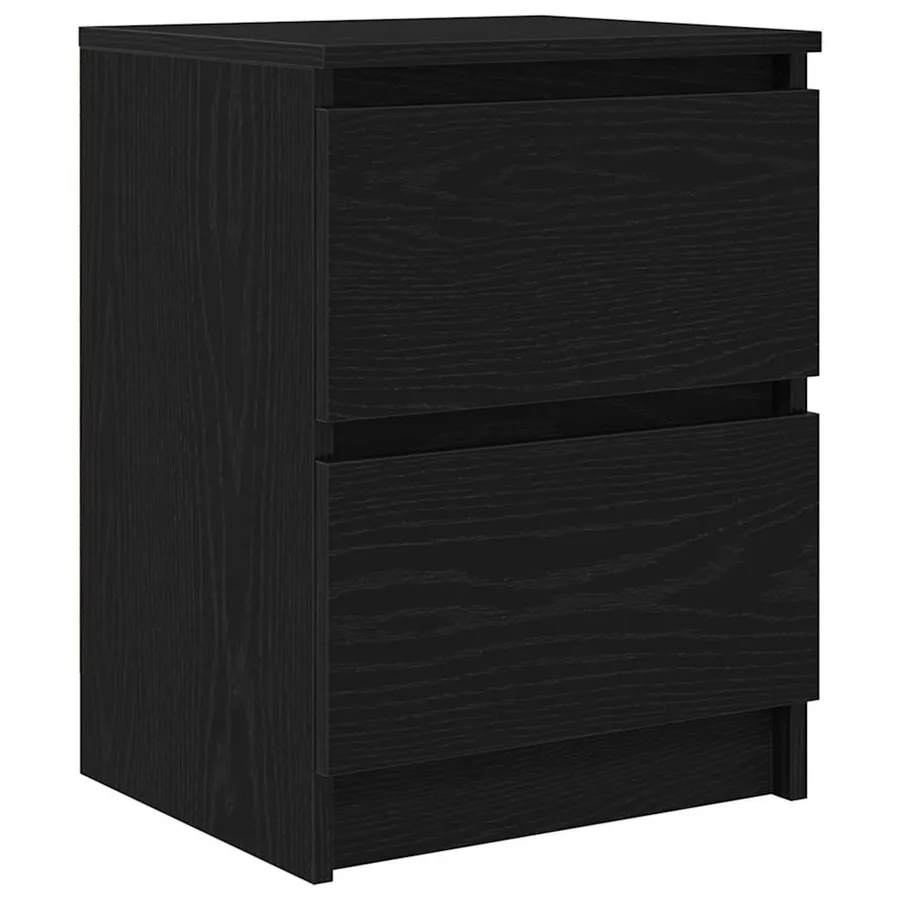 Meuble TV noir 40x35x54 cm bois d'ingénierie - 2