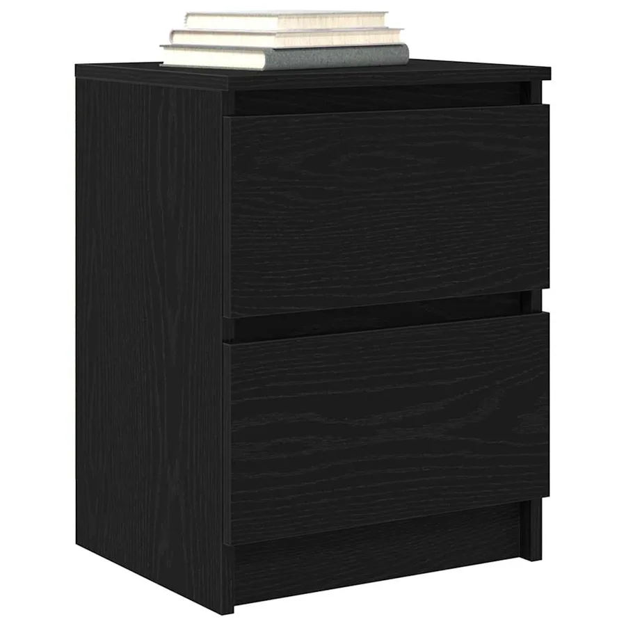 Meuble TV noir 40x35x54 cm bois d'ingénierie - 4